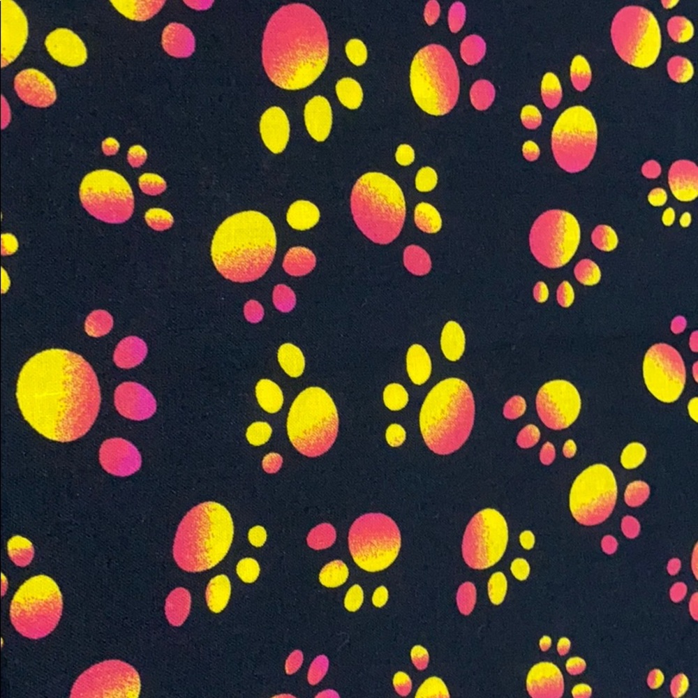 Yellow & red paws 🐾 face masks